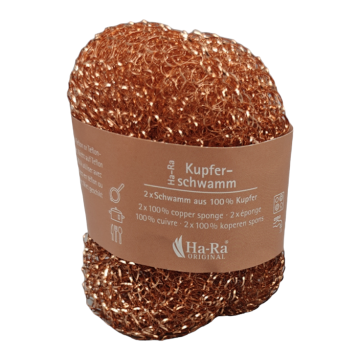 Tijdelijk! Ha-Ra koper pannenspons 2st